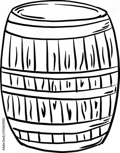 sketch barrel hand drawn