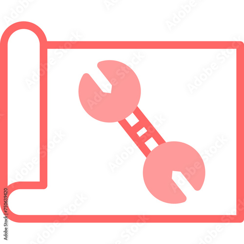 Planning Line Fill Icon