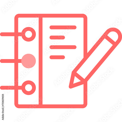 Writing Line Fill Icon