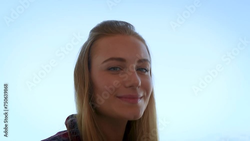 FHD Video of Beautiful Woman Outdoors