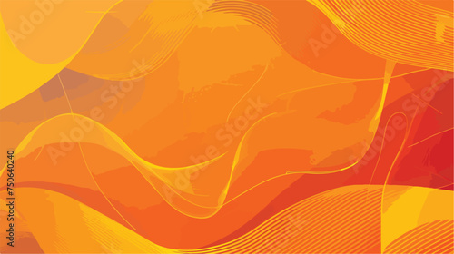 Modern orange gradient backgrounds with wavector lines. 