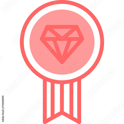 Badge Line Fill Icon