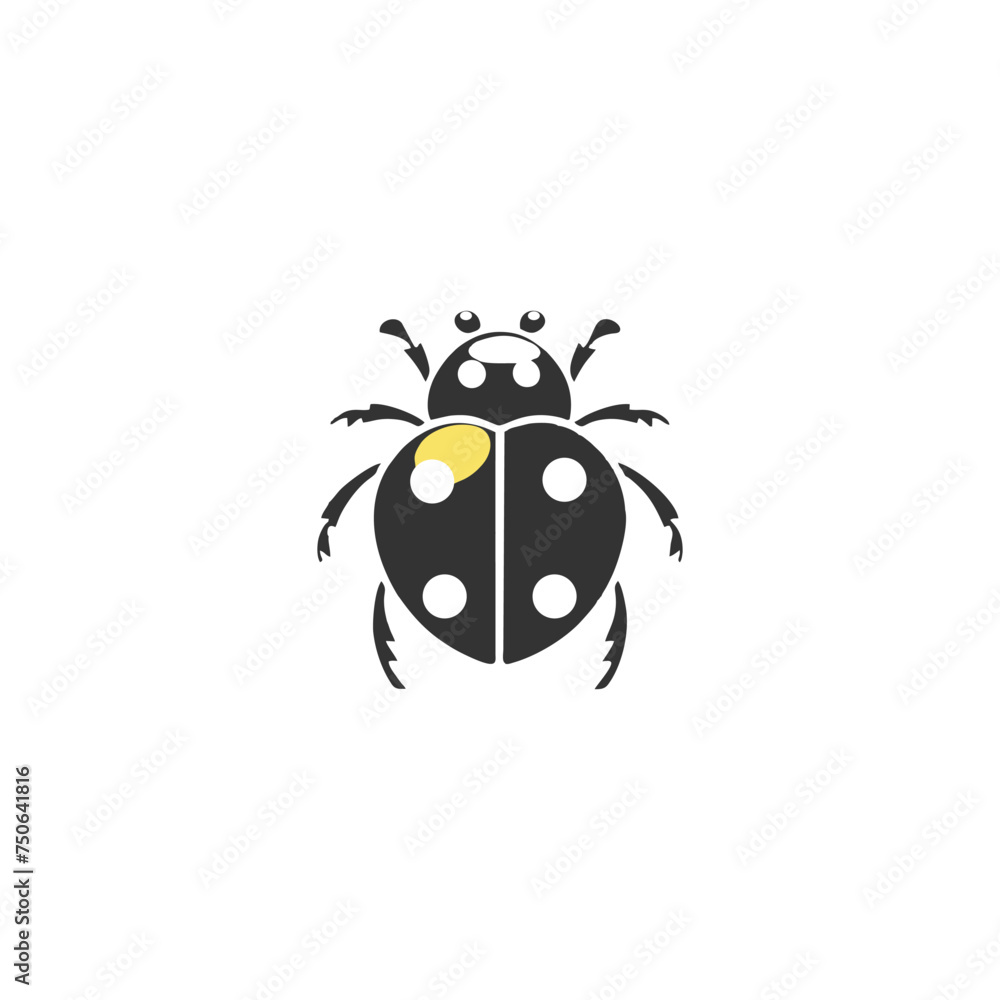 Ladybug icon. Vector image of red flying insect
Ladybug icon. Vector image of red flying insect