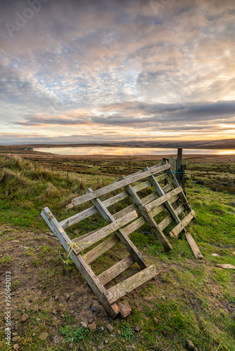 broken moorland fence