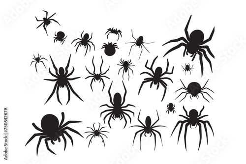 set of spider  ai generated illustration