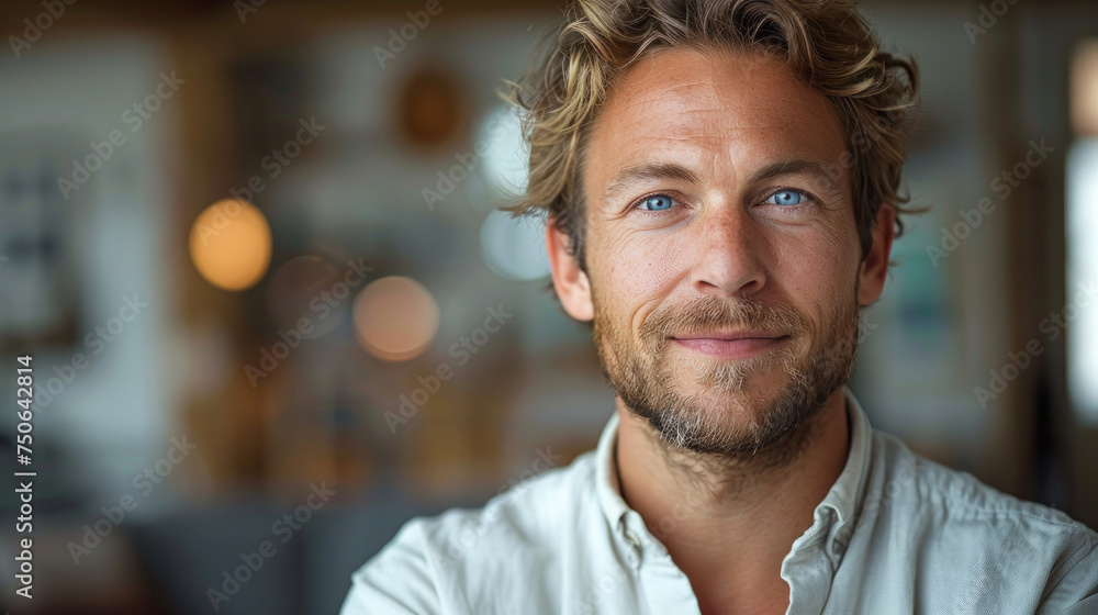A close-up portrait of a successful brutal adult handsome man A close-up portrait of a successful brutal adult handsome man