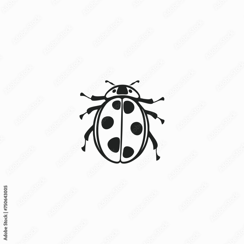 Ladybug icon. Vector image of red flying insect
Ladybug icon. Vector image of red flying insect
