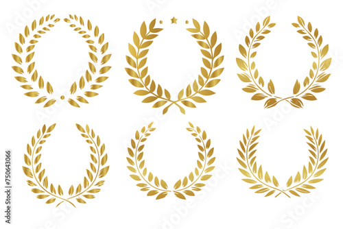 gold laurel wreath