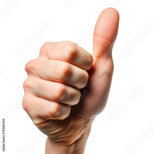 Thumbs up, transparent background