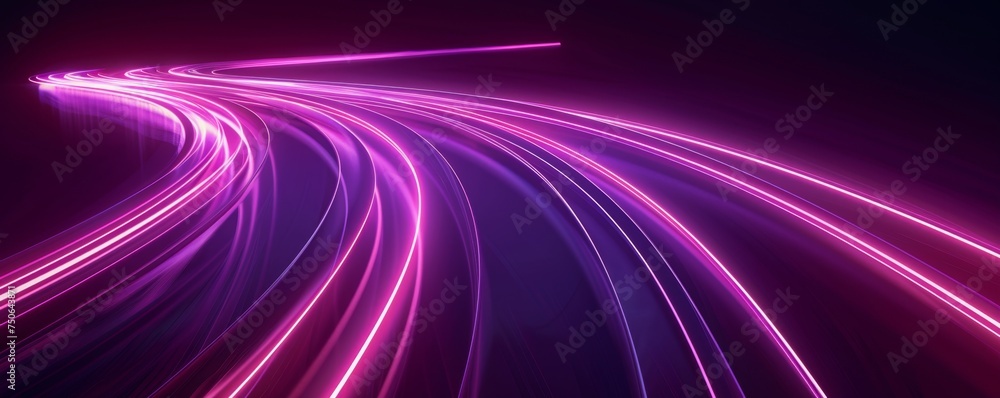 KScurved beam in the style of neon purple five lines. KScurved beam in the style of neon purple five lines.