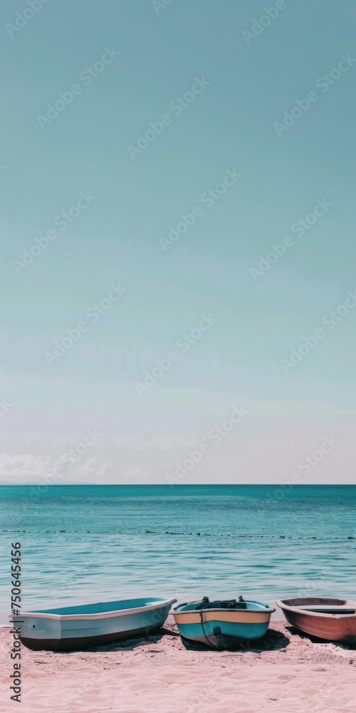 Naklejka premium kayak , boat on the beach