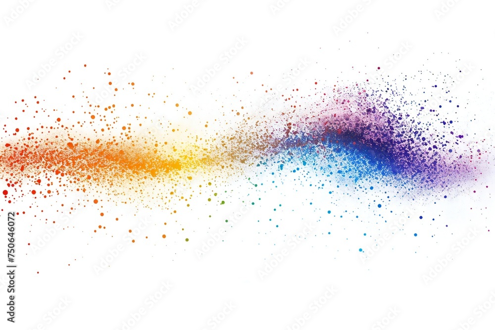 Dispersion design element isolated on white background Generative Ai Dispersion design element isolated on white background Generative Ai