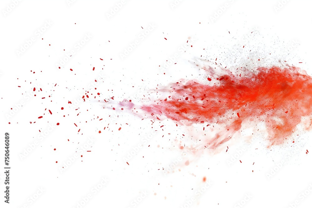 Fototapeta premium Dispersion design element isolated on white background Generative Ai 
