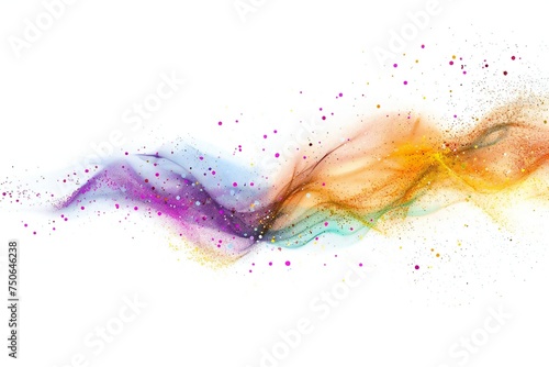 Dispersion design element isolated on white background Generative Ai 