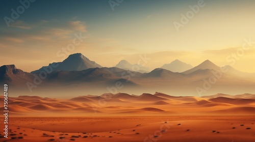 Fantasy Desert Landscape background wallpaper © ArtStockVault