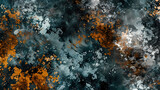Abstract Artistic Texture With Vivid Orange and Teal Hues