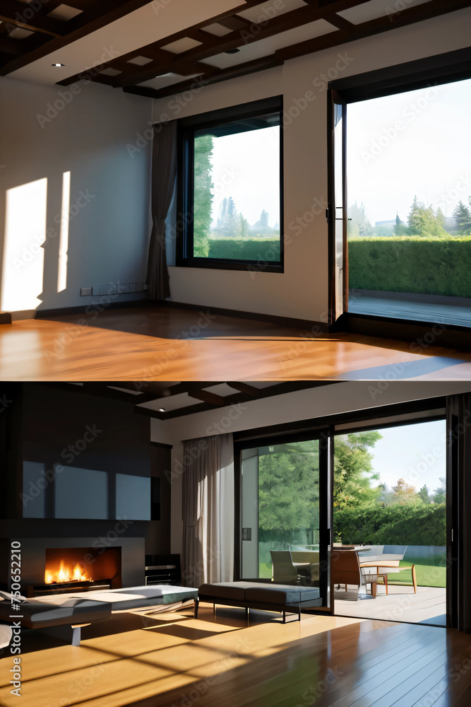 modern living room with fireplace modern living room with fireplace
