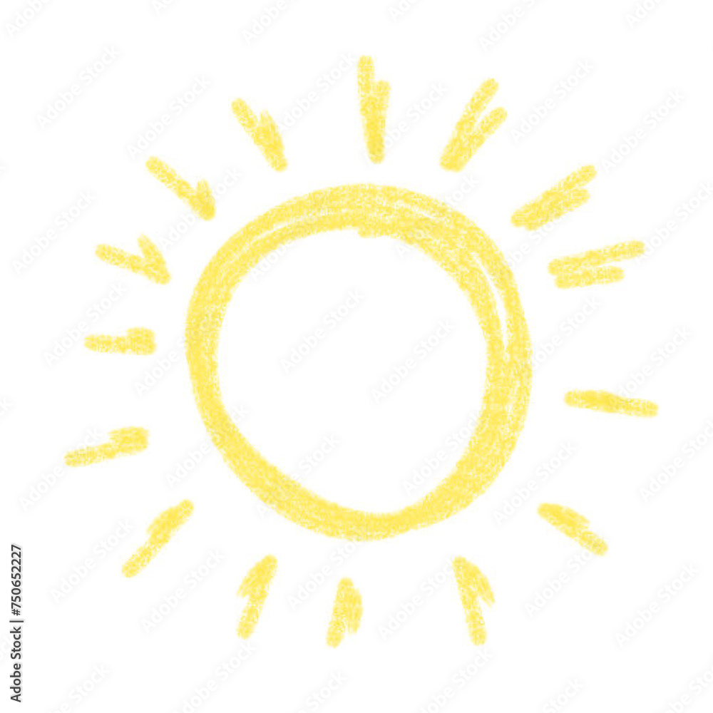 Sun Drawn with Crayons Sun Drawn with Crayons