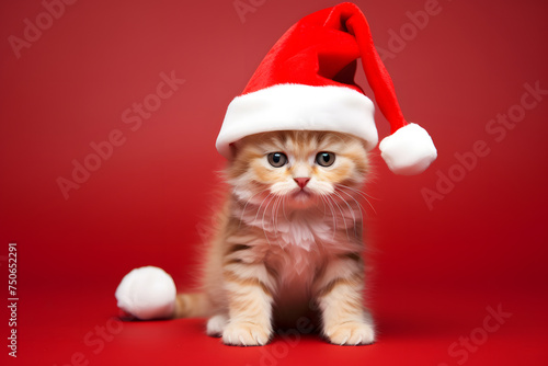 cat with christmas hat © ShadowHero58