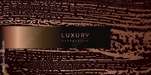 Luxury design for business card. Golden background with soap grunge stains. Sponge spots. Foam water. Shiny paint brush strokes. Glittering liquid on glass. Foam texture. Bronze template