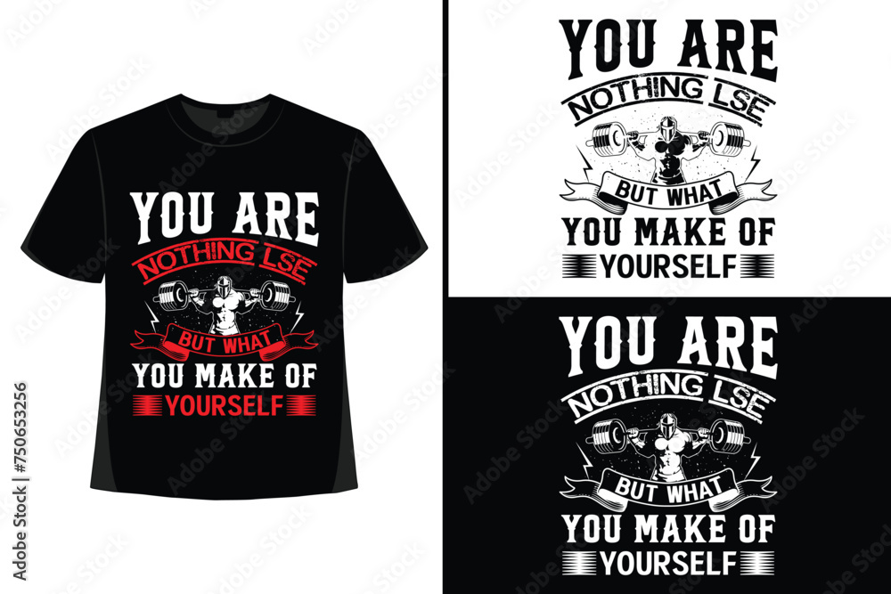 Gym motivational quote with grunge effect and barbell t-shirt design. Workout, inspirational, Poster, Vector design for gym textile, tshirt, cover, banner, cards cases
Gym motivational quote with grunge effect and barbell t-shirt design. Workout, inspirational, Poster, Vector design for gym textile, tshirt, cover, banner, cards cases