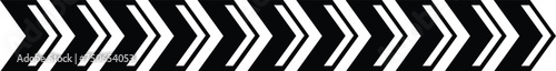 Arrow moving dynamic symbols. Road lines arrow zigzag chevron speeds tire track flat style.