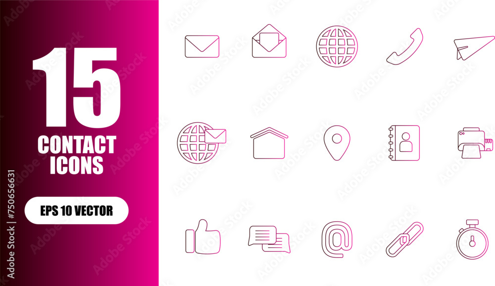 Contact Icon Collection Contact Icon Collection