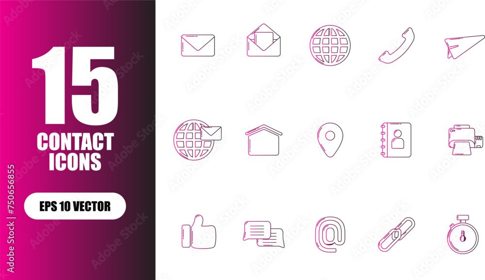 Contact Icon Collection Contact Icon Collection