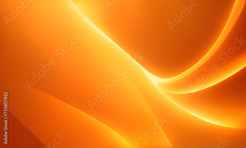 Minimal geometric background. yellow orange elements with fluid gradient. Modern curve. Liquid wave background with light orange color background. Fluid wavy shapes. Design graphic abstract smooth.