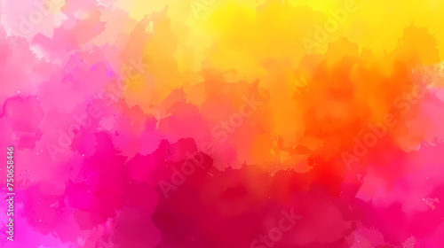 Vivid Watercolor Texture With Warm Pink and Yellow Hues