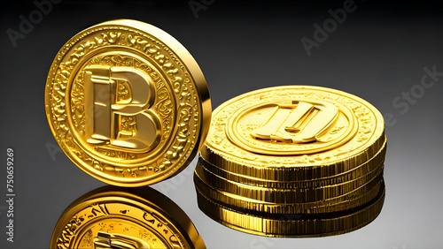 Gold, money, Bitcoin, currency, crypto currency, business, wealth, economy,