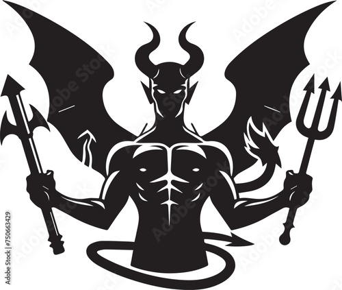 Devil Silhouettes Collection EPS Devil Vector Devil Clipart