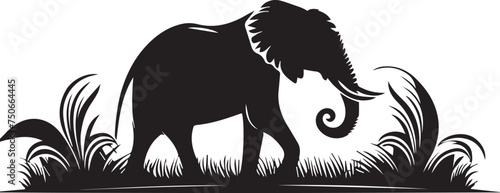 Elephant Silhouettes Collection EPS Elephant Vector Elephant Clipart