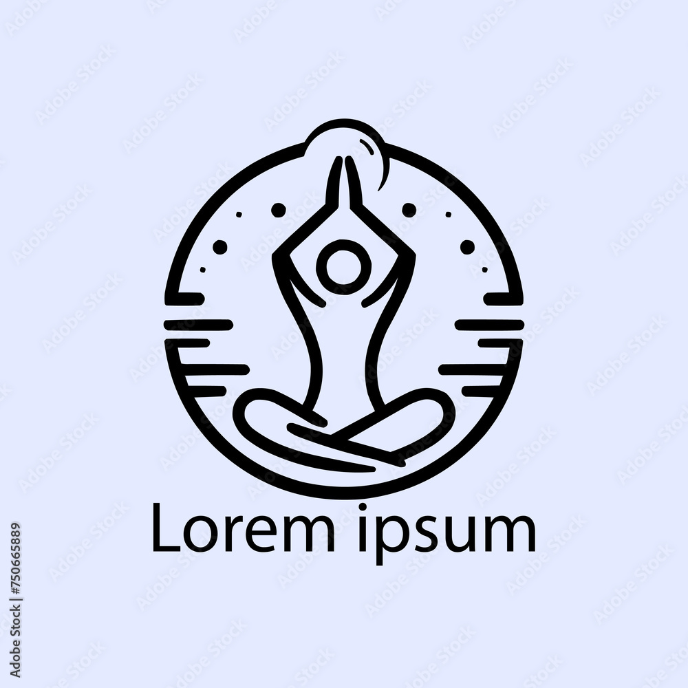 a yoga logo design for brand a yoga logo design for brand