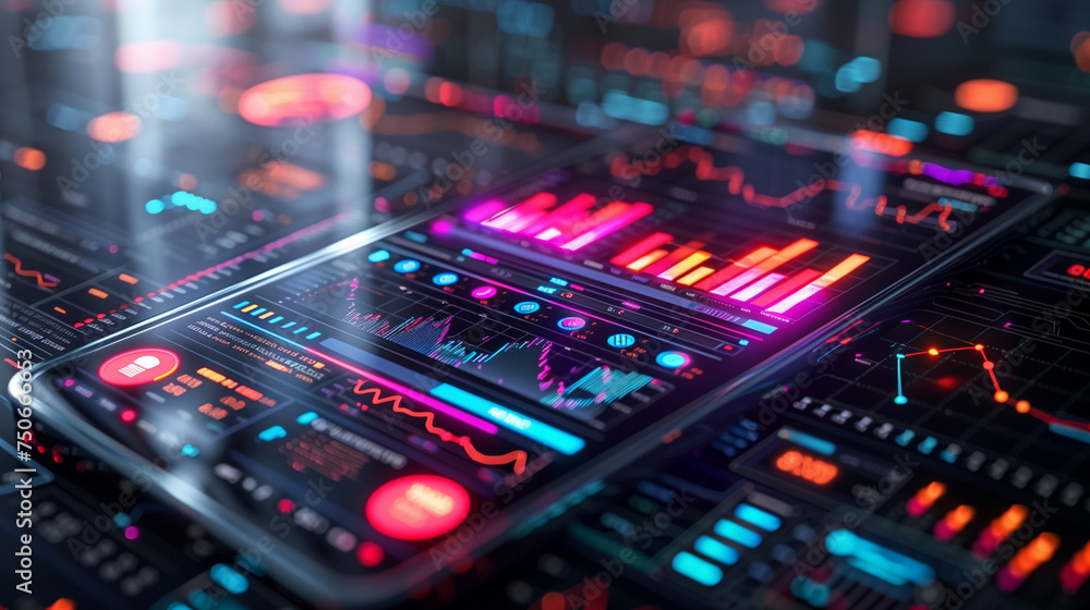 The image captures a DJ's mixer console at night, surrounded by high-tech audio and computer equipment, embodying a fusion of music mixing and digital sophistication in a modern electronic studio sett The image captures a DJ's mixer console at night, surrounded by high-tech audio and computer equipment, embodying a fusion of music mixing and digital sophistication in a modern electronic studio sett