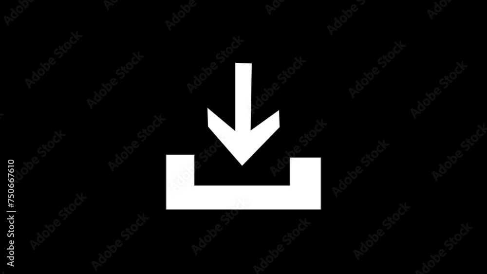Simple Download button icon. file downloading concept motion background. Simple Download button icon. file downloading concept motion background.