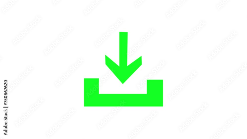 Simple Download button icon. file downloading concept motion background. Simple Download button icon. file downloading concept motion background.