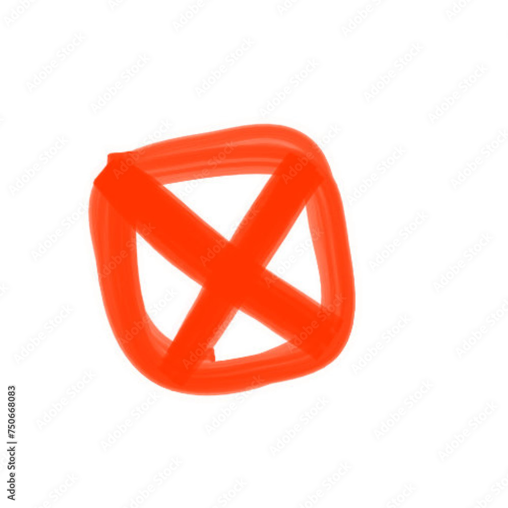 Prohibition Icon Doodle With Brush Prohibition Icon Doodle With Brush