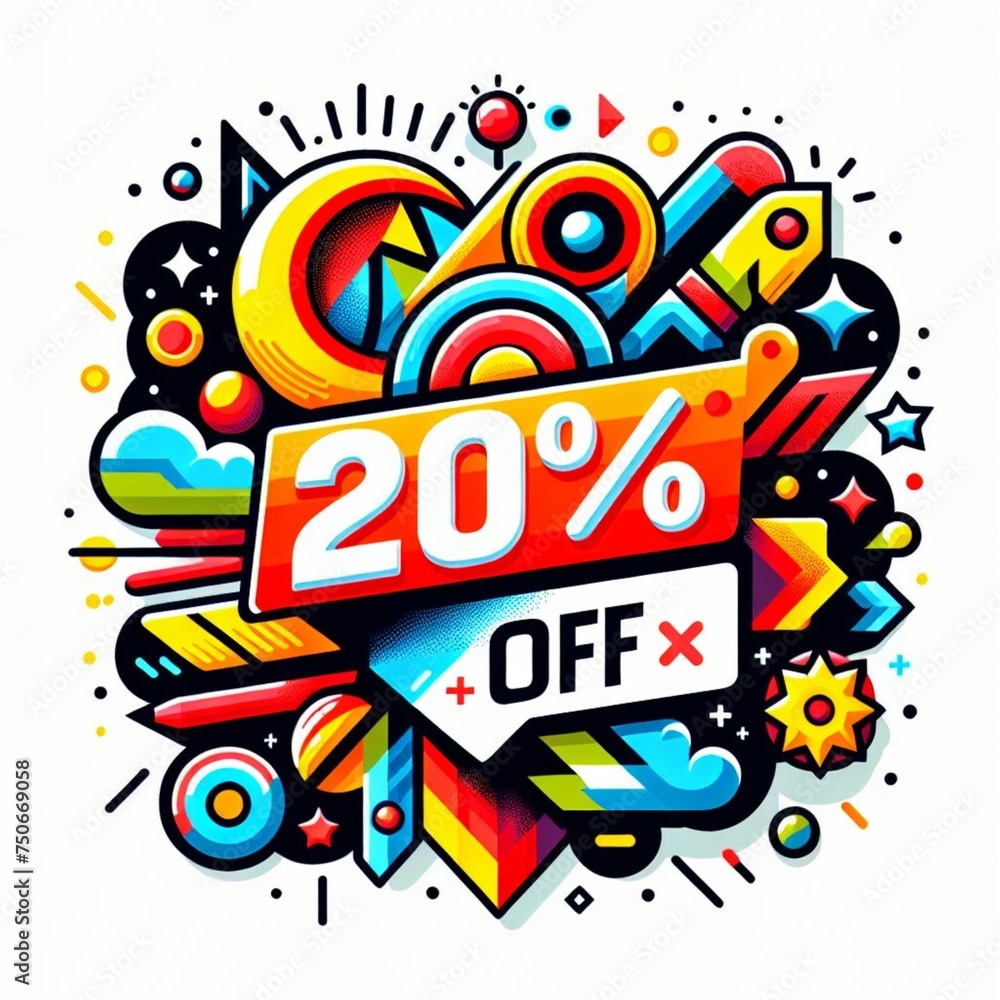 vector, image discount, offer, 10%, 20%, 30%, 40%,50%