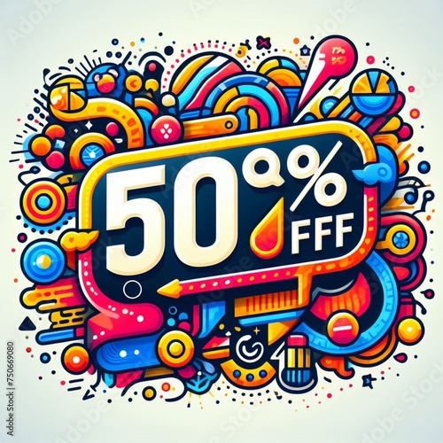 vector, image discount, offer, 10%, 20%, 30%, 40%,50%