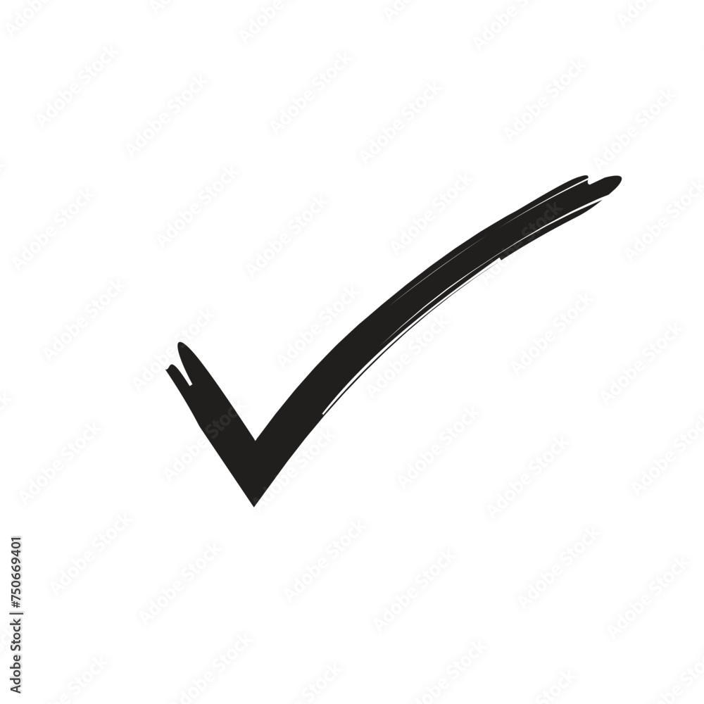 Check mark transparent background or isolated on white. Black symbol for your design. Vector illustration, easy to edit. Check mark transparent background or isolated on white. Black symbol for your design. Vector illustration, easy to edit.