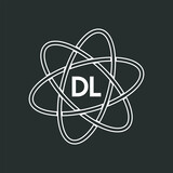DL letter logo design on white background. DL logo. DL creative initials letter Monogram logo icon concept. DL letter design