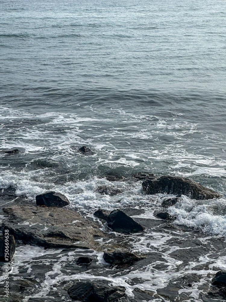 Bulgarian nature background. Wild nature and landscape. Deserted sea coast. Bulgaria. Sea views and natural backgrounds. Panoramic sea view Bulgarian nature background. Wild nature and landscape. Deserted sea coast. Bulgaria. Sea views and natural backgrounds. Panoramic sea view