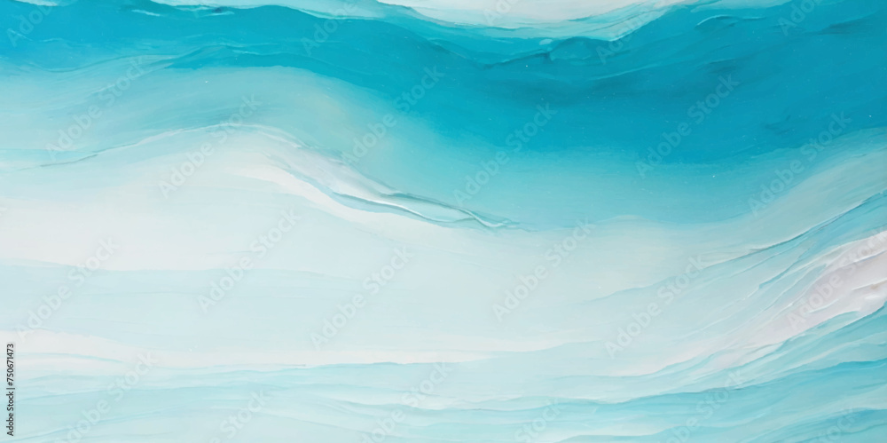 Obraz premium Abstract watercolor soft blue print sea water ocean background. Soft blue sea watercolor liquid fluid texture background.