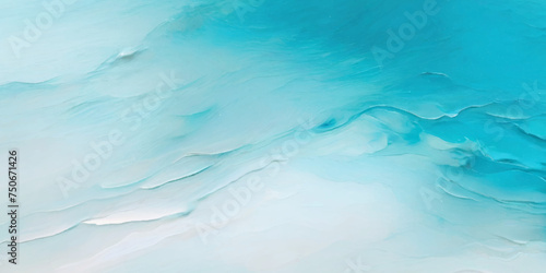 Abstract art teal soft blue sea water ocean wavy background. Water  ocean wave white and soft blue aqua, teal texture.