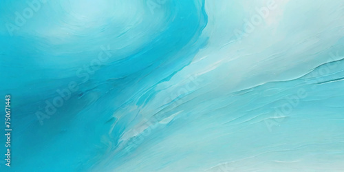 Abstract art teal soft blue sea water ocean wavy background. Water  ocean wave white and soft blue aqua, teal texture.