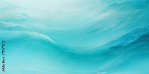 Abstract art teal soft blue sea water ocean wavy background. Water  ocean wave white and soft blue aqua, teal texture.