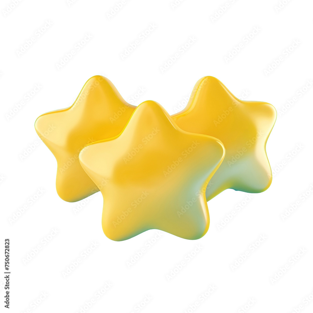 3d rendering of star on transparent background 3d rendering of star on transparent background