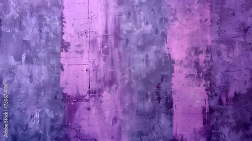 Abstract Painting Featuring Purple and Blue Hues