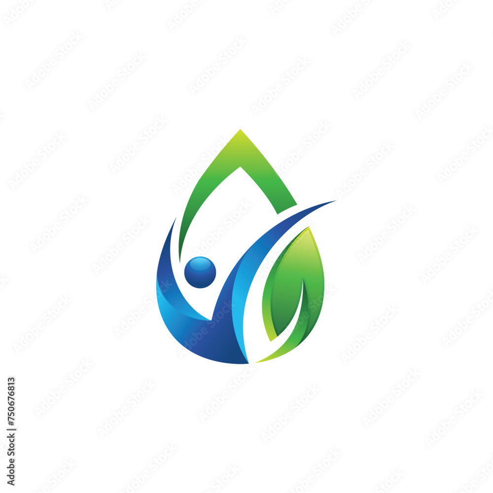 using the concept of water drops, people and leaves into a unique and interesting concept using the concept of water drops, people and leaves into a unique and interesting concept